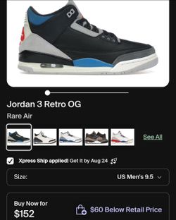 Air Jordan 3 Retro OG Rare Air Sneakers