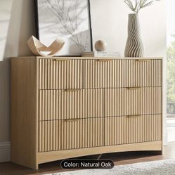 Modern Oak Bedroom Set – Dresser + 2 Nightstands.