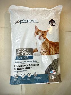 So Phresh Paper Cat Litter with Baking Soda 25lb - Sealed/New - Low Tracking