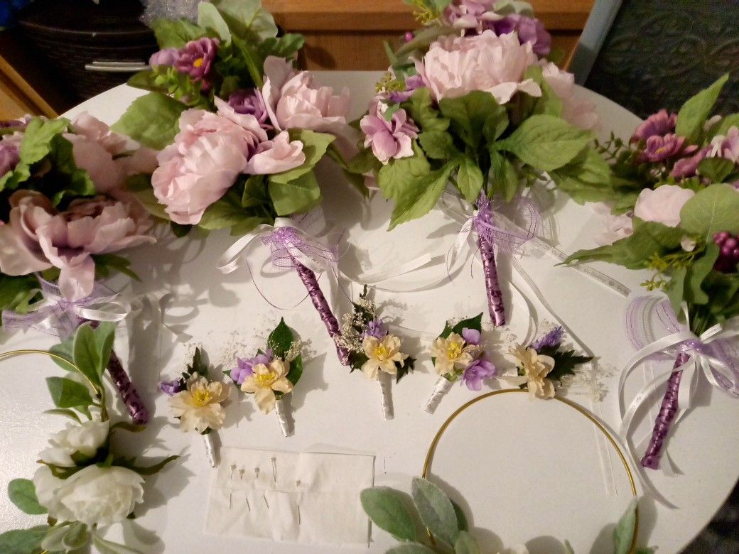 Bridesmaid Bouquets, Buttonair, Flower Girl Ring