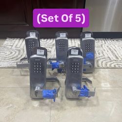 100% Working Heavy Duty Stainless Steel Lockset With Keypad (Set Of 5)