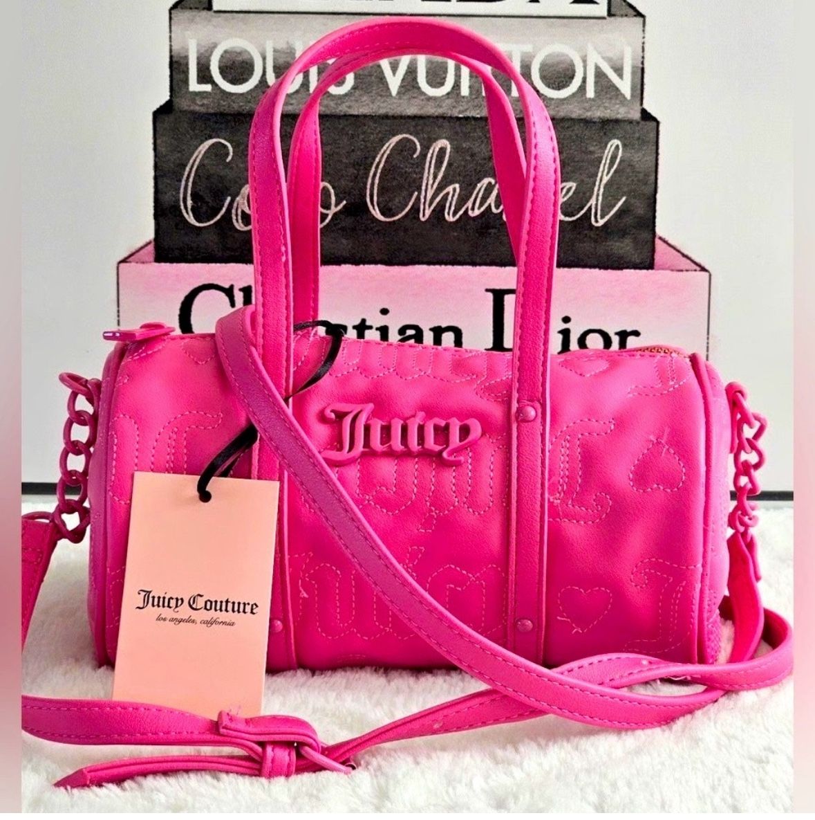 NWT Pink Juicy Barrel Crossbody Bag