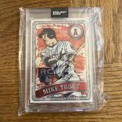 Topps Project 2020 Mike Trout Designed By Blake Jamieson Artist Ben Baller 2011 Update Baseball MLB Card