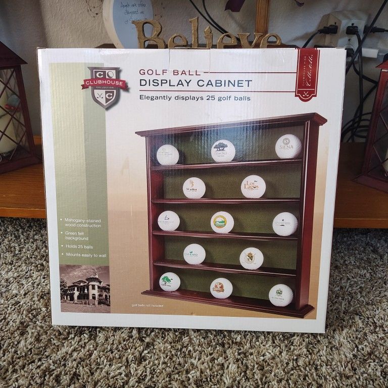 Golf Ball Display Cabinet