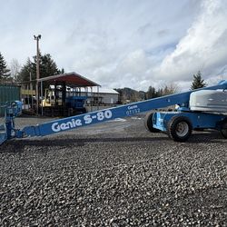 1999 Genie S80 Telescopic Boom Lift - Diesel 4X4