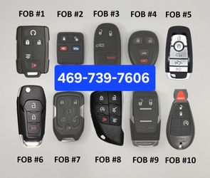Car Key's, Remotes And Key Fobs 🔑