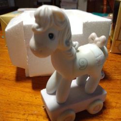 Vtg Precious Moments Birthday Figurines/Baby Memory Book 