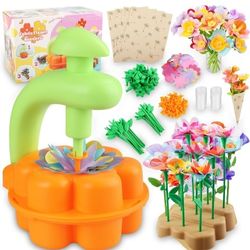 Fabric Flower Bouquets Toys, DIY Crafts Kits for Kids, Build Your Flower Bouquet, Arts and Crafts for 4 5 6 7 8+ Year Old Girls, Preschool Educational
