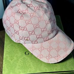 Pink Monogram Gucci Hat
