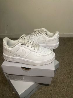 kids Nike Air Force 1 Low White Sneakers