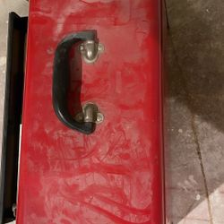 red craftsman 3 door portable tool chest 
