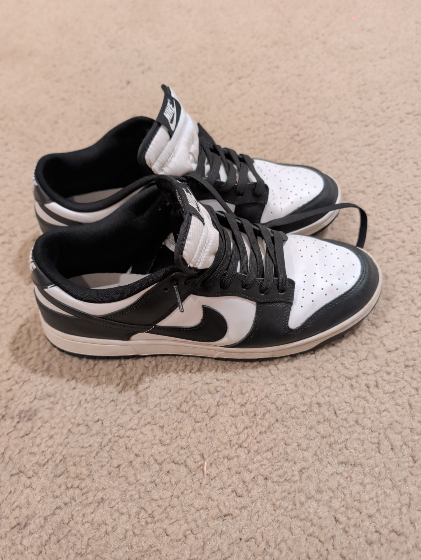 Size 12.5 panda dunks