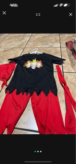 Devil Skull Flame Halloween Costume