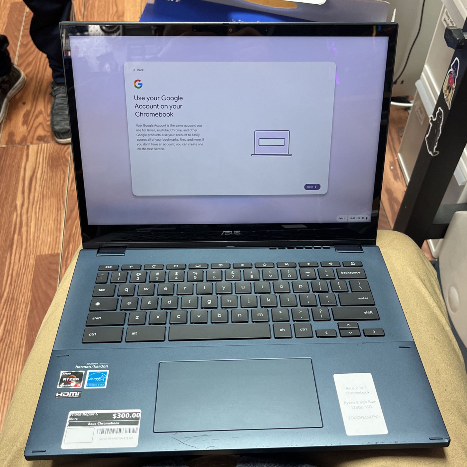 ASUS 2 In 1 Chromebook plus Touchscreen 