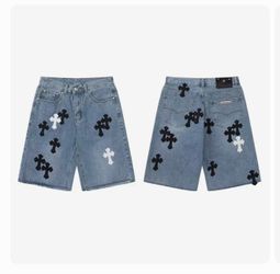 Chrome Heart Shorts Summer Denim Shorts