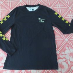 Vans X Vincent Van Gogh museum Skull Long Sleeve  Small Black T-Shirt