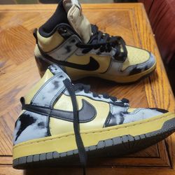Nike Dunk High 1985 Acid Wash Cream Black