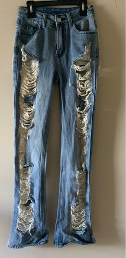 Distressed  jeans