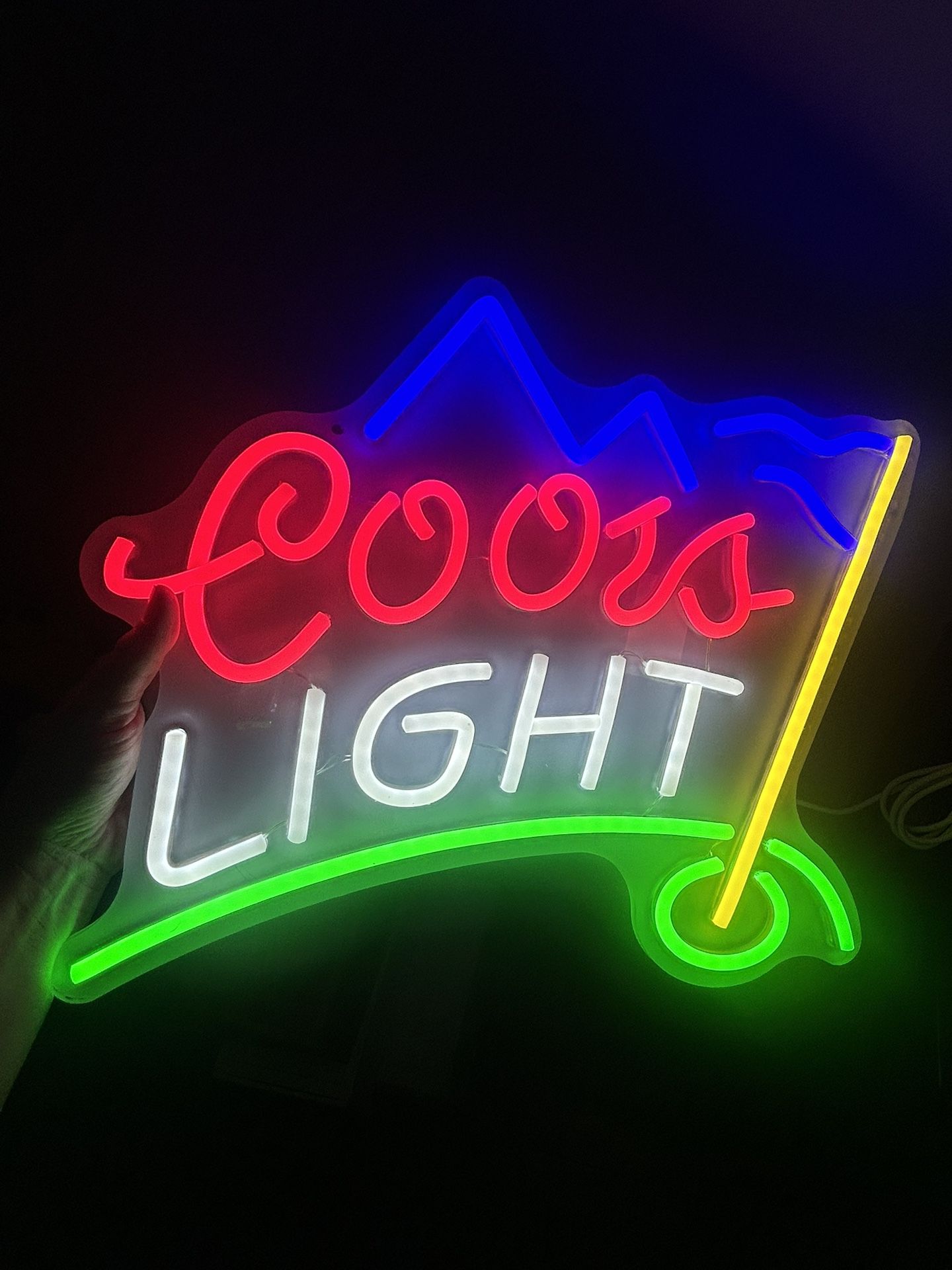 Coors light Beer Golf Neon Sign for Wall Decor Led Business Sign