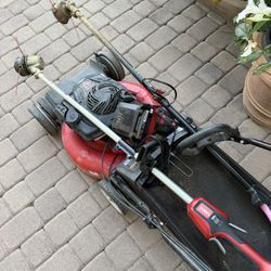 Toro Mower And Weed Wacker