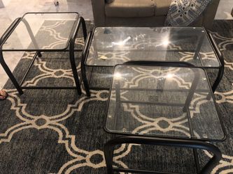 Coffee table and 2 end tables