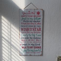 Christmas Sign Decoration