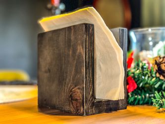 Hand Made Wood Napkin Holder | Can Be Personalized