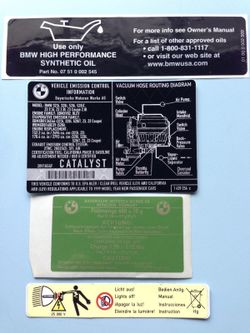 Brand new Bmw genuine stickers!