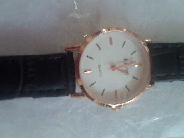 Kevin Quartz Watch, New, Never Worn, Has New Battery. #3068, Stainless Steel Back.