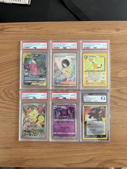 Graded Lot of Pokemon Cards