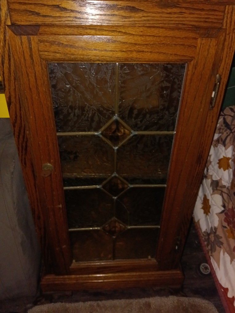 Vintage OAK SLOT MACHINE STAND