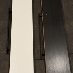 Black And White Floating Shelves 