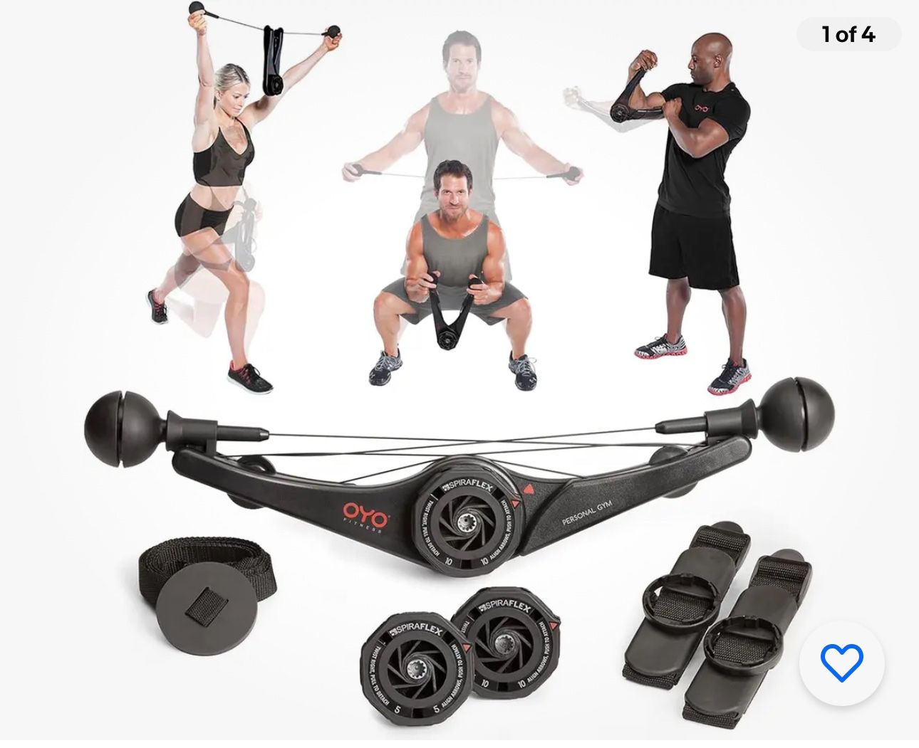 like new oyo fitness at home gym equipment weights 