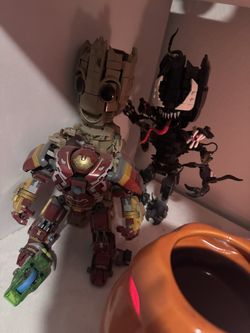 Lego Hulkbuster And Lego Groots Venom And Normal