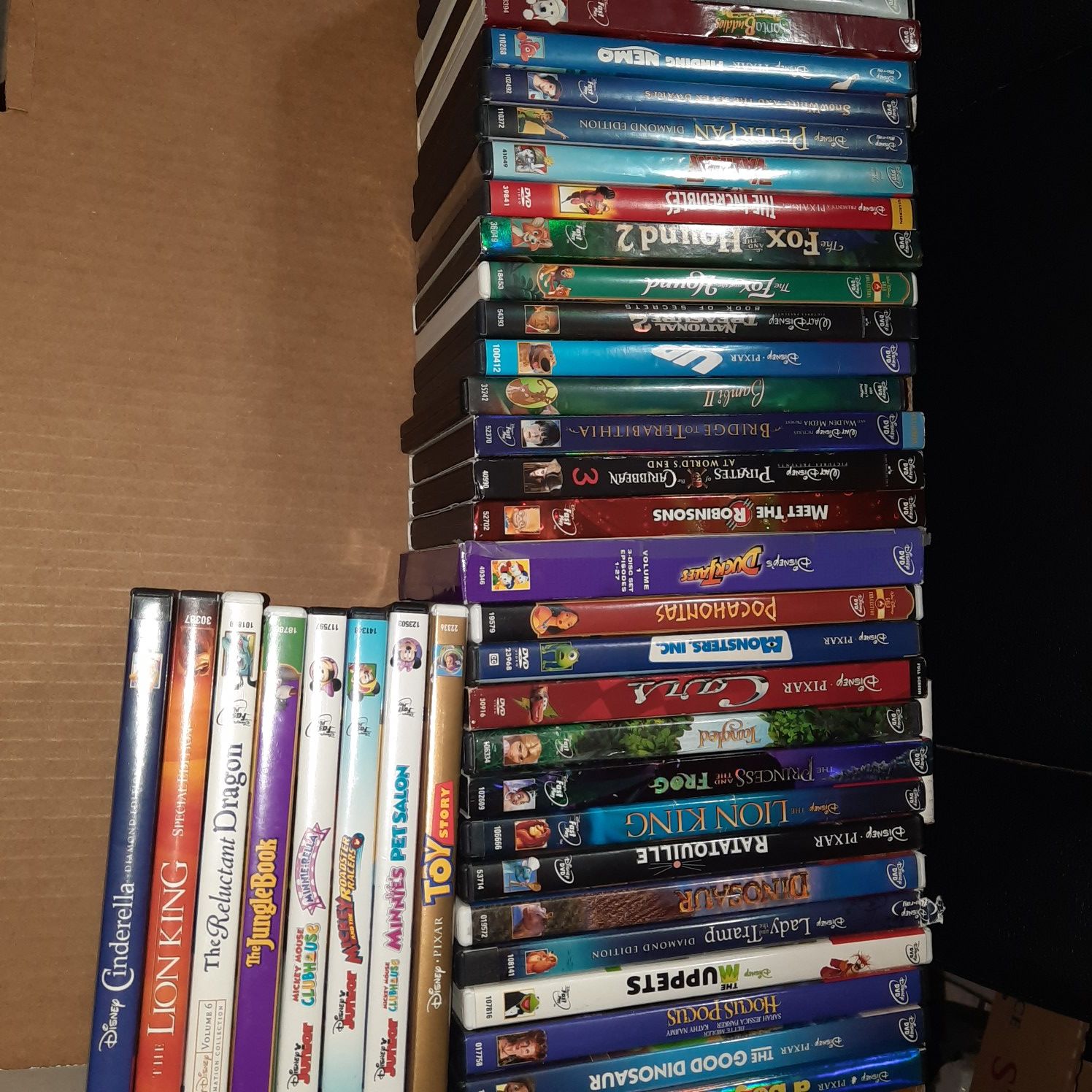 40 Disney Cinderella nemo cars fox hound ducktales lion king and more dvd movies wholesale lot