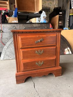 2 Wood Dressers And 1 Night Stand
