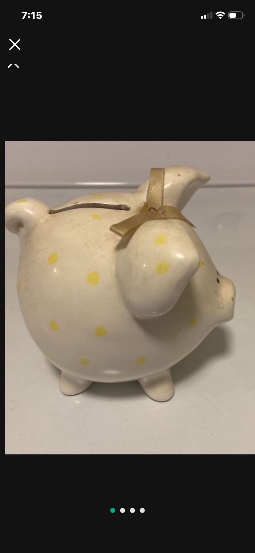 Rare Vintage Precious Moments Enesco Complete Piggy Bank 1983