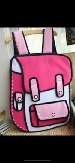 2D Pink backpack