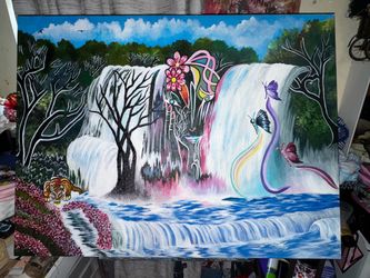 A beautiful nature art piece that I made 👩‍🎨