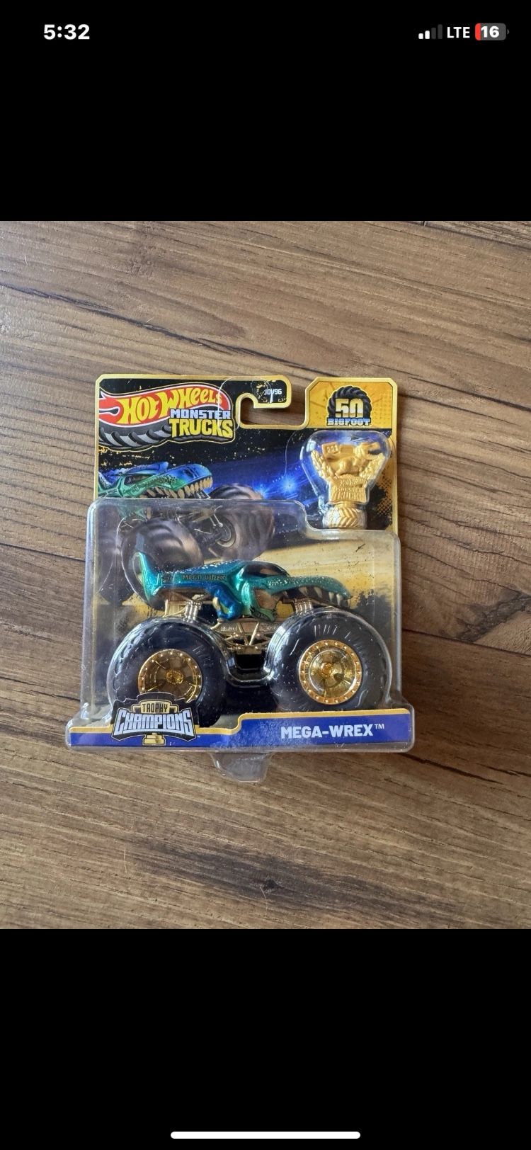 Hot Wheels Monster Trucks 50 Trophy Champions (4) Trucks