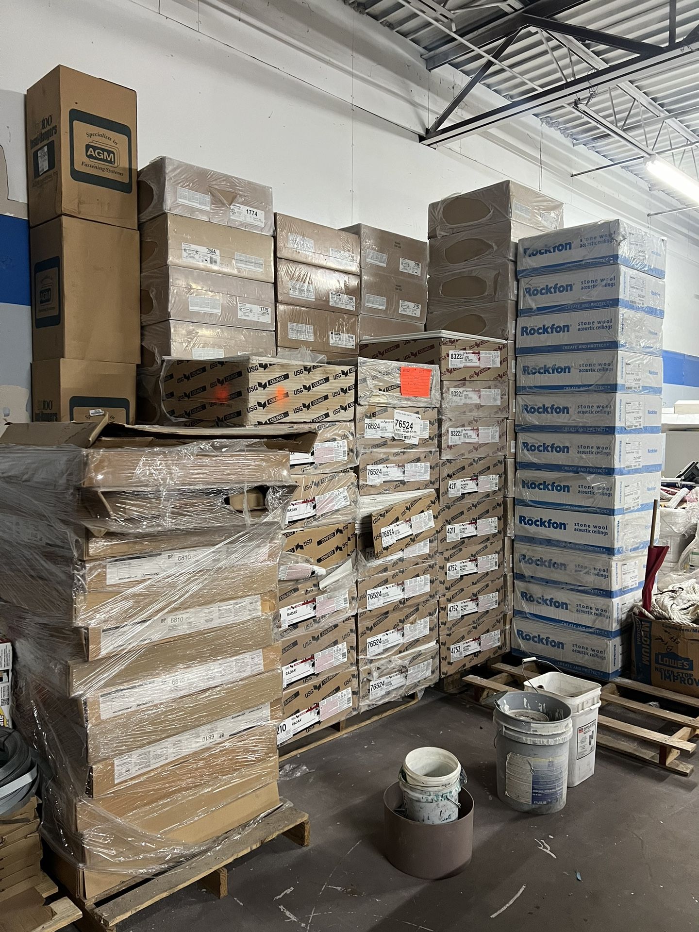 2x2 Bulk Ceiling Tiles &amp; Construction Equipment Mega Sale 