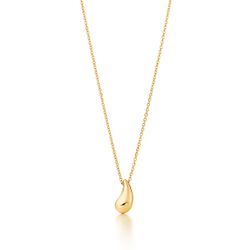 18k Tiffany & Co Elsa Peretti Tear Drop Pendant Necklace 