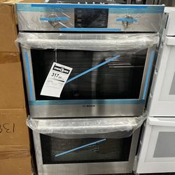 Bosch Stainless Steel Electric Double Wall Oven 30” Open Box 