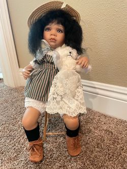 Vintage Porcelain Doll by Linda Stelle