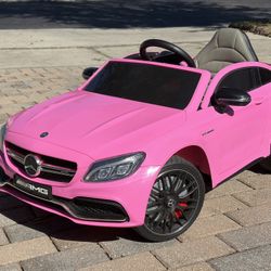 Mercedes C63 AMG 24v Kids Ride-on-car With R/c Parental Remote