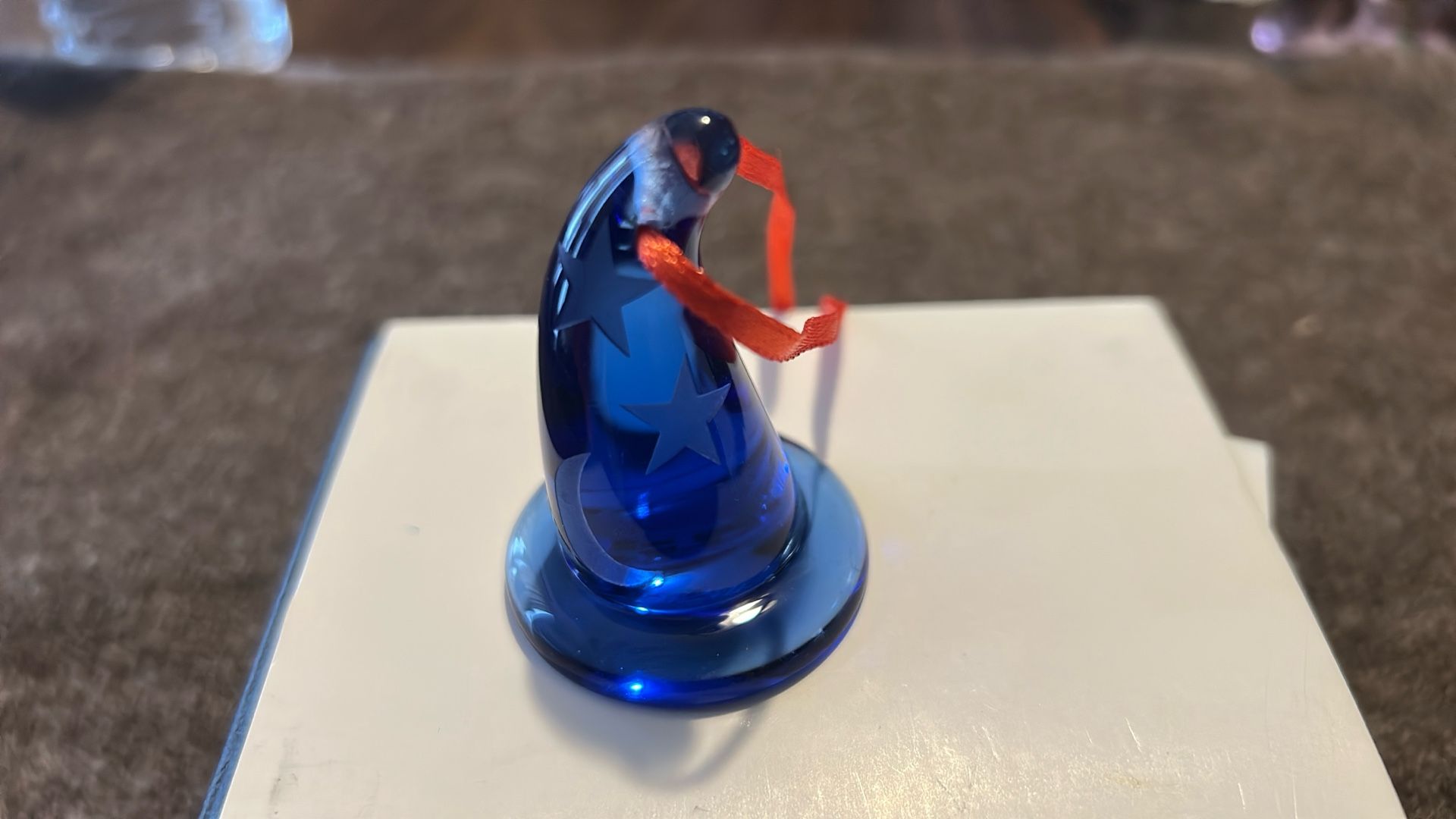Walt Disney Arribas Crystal Paperweight Mickey Sorcerer Hat