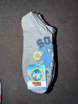 Sonic the Hedgehog No-Show Socks 6 Pairs