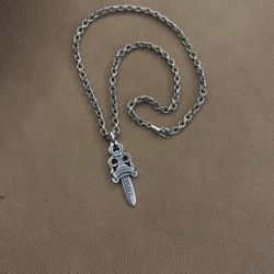 Chrome Hearts REP Paper chain and Dagger Pendant