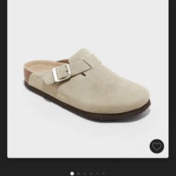 Women's Betsy Clog Mule Flats - Universal Thread™ Taupe 8