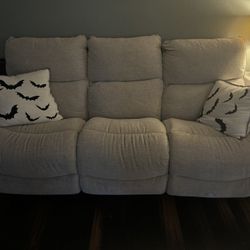 Laz-boy Reclining Couch &Electric Recliner Rocker Love Seat Combo